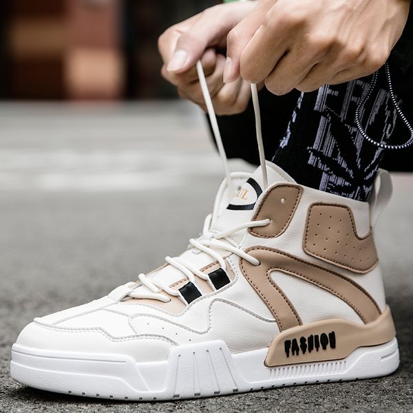 spring men shoes high sneakers ankle shoes waterproof non-slip male mens puleather designer high quality, Black
spring men shoes high sneakers ankle shoes waterproof non-slip male mens puleather designer high quality, Black