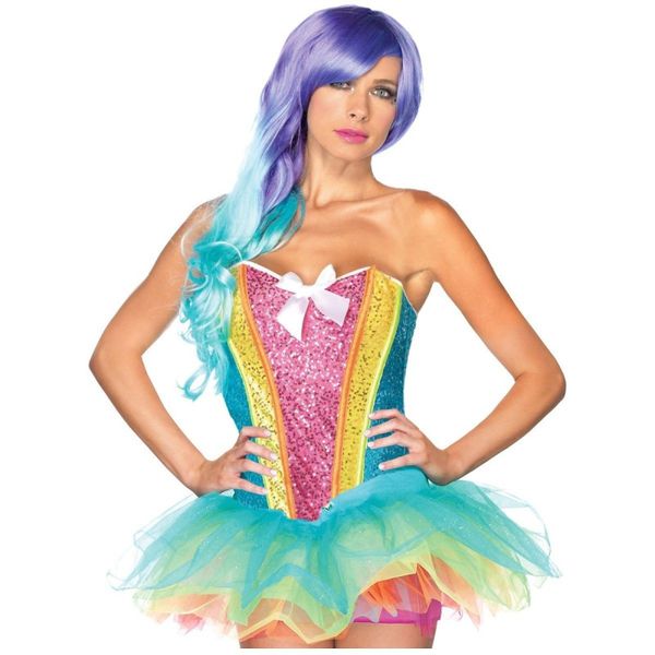 2016 colors cute girl dancing burlesque corset with veil skirt fancy dress outfit costume s-2xl, Black;white
2016 colors cute girl dancing burlesque corset with veil skirt fancy dress outfit costume s-2xl, Black;white