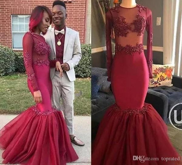 2019 dark red black girls prom dresses long sleeves jewel neck lace appliques floor length tiered formal evening party gowns, Black;red
2019 dark red black girls prom dresses long sleeves jewel neck lace appliques floor length tiered formal evening party gowns, Black;red