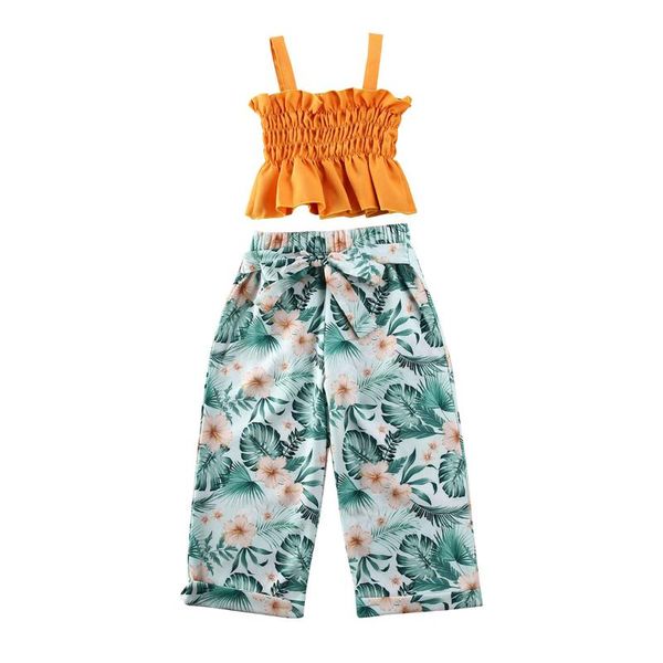 новая ребёнка сборки тонкого sling плиссе short top + длинный пояс цветы и листы печать широких ноги штаны outfit set, White
новая ребёнка сборки тонкого sling плиссе short top + длинный пояс цветы и листы печать широких ноги штаны outfit set, White