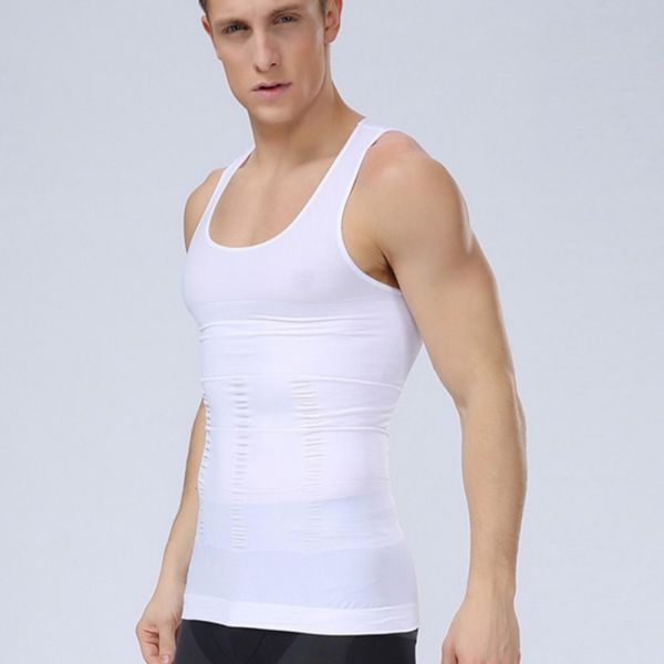 men's slimming body shaper vest compression muscle shirt running cool dry gear sportswear, Black;blue
men's slimming body shaper vest compression muscle shirt running cool dry gear sportswear, Black;blue