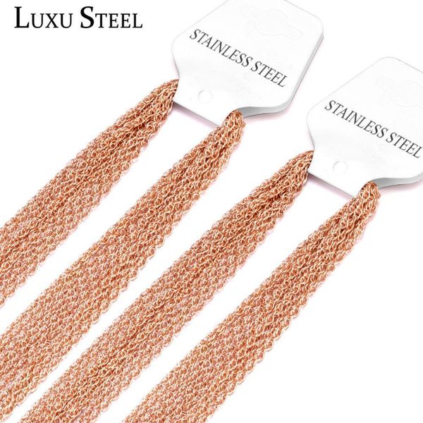 luxusteel 10pcs lots stainless steel necklace bulk sale fashion black rose gold choker necklace christmas jewelry gift, Silver
luxusteel 10pcs lots stainless steel necklace bulk sale fashion black rose gold choker necklace christmas jewelry gift, Silver