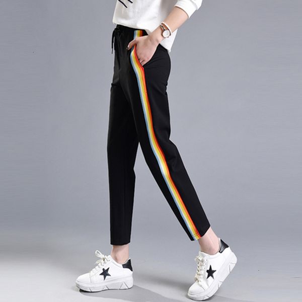 ladies pants 2019 autumn fashion casual colorful rainbow side stripe pants female xxl loose elastic waist chic pockets womens pants, Black;white
ladies pants 2019 autumn fashion casual colorful rainbow side stripe pants female xxl loose elastic waist chic pockets womens pants, Black;white