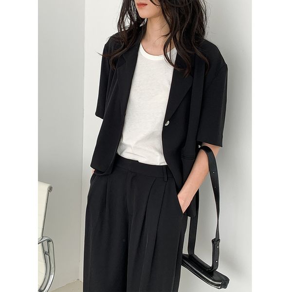 mulan 2020 new summer women's original design short sleeve suit coat simple commuter short 8582, White
mulan 2020 new summer women's original design short sleeve suit coat simple commuter short 8582, White