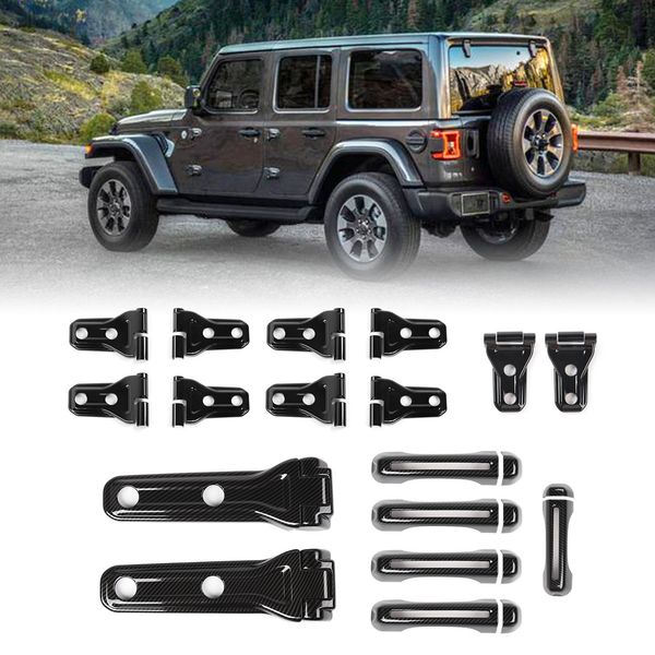 4doors tailgate door handle cover door hinge cover spare tire hinge cover for jeep wrangler jl 2018+ (carbon fiber)
4doors tailgate door handle cover door hinge cover spare tire hinge cover for jeep wrangler jl 2018+ (carbon fiber)