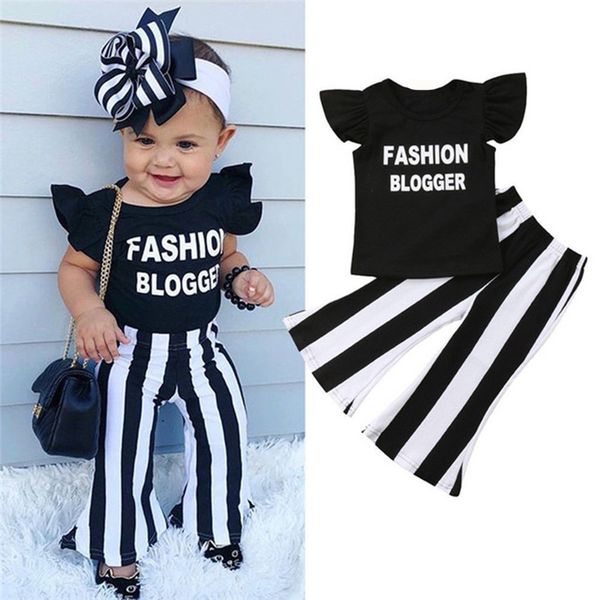 kids toddler baby girl outfits clothes set ruffle short sleeve fashion blogger t-shirt stripe long pants 2pc clothes set 1-6t, White
kids toddler baby girl outfits clothes set ruffle short sleeve fashion blogger t-shirt stripe long pants 2pc clothes set 1-6t, White