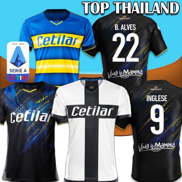 19 20 Parma Soccer Jersey Black INGLESE 2019 2020 Insigne Di Gaudio BRUNO ALVES Calaio Home Away Third Ceravolo football uniforms shirts
19 20 Parma Soccer Jersey Black INGLESE 2019 2020 Insigne Di Gaudio BRUNO ALVES Calaio Home Away Third Ceravolo football uniforms shirts
