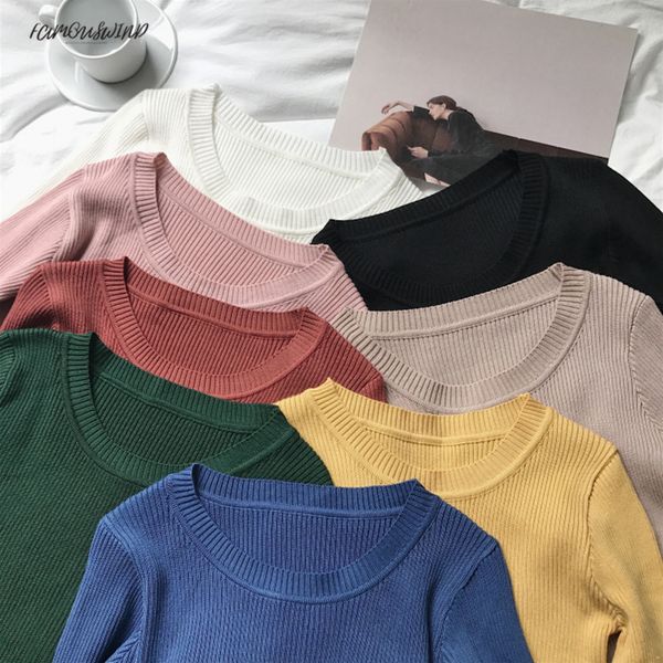 women sweater pullover slim o-neck warm sweaters knitted jumper korean solid fashion women clothes pull femme poleras sueter 2019, White;black
women sweater pullover slim o-neck warm sweaters knitted jumper korean solid fashion women clothes pull femme poleras sueter 2019, White;black