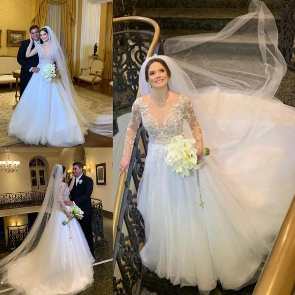 2019 beaded country wedding dresses v neck lace appliqued pearls boho bridal gowns sweep train plus size a line bohemian wedding dress, White
2019 beaded country wedding dresses v neck lace appliqued pearls boho bridal gowns sweep train plus size a line bohemian wedding dress, White
