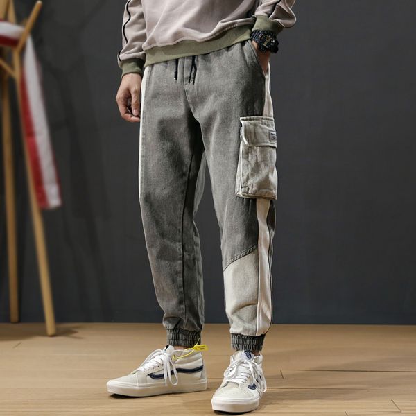 мода streetwear мужские джинсы green сыпучие fit срощенной конструктор большой карман штанах гарем брюки хип-хоп джинсы мужские joggers, Blue
мода streetwear мужские джинсы green сыпучие fit срощенной конструктор большой карман штанах гарем брюки хип-хоп джинсы мужские joggers, Blue