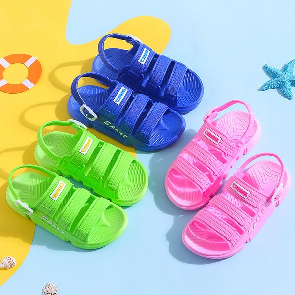 children home sandals summer candy color new boys girls soft bottom non-slip beach shoes for small and medium kids sports t200703, Black;red
children home sandals summer candy color new boys girls soft bottom non-slip beach shoes for small and medium kids sports t200703, Black;red