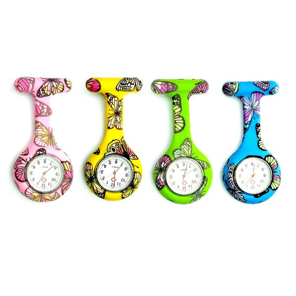 women fashion butterfly pattern animal printed pockets watch ladies doctor medical fob silicon nurse watch tunic brooch watches, Slivery;golden
women fashion butterfly pattern animal printed pockets watch ladies doctor medical fob silicon nurse watch tunic brooch watches, Slivery;golden