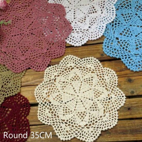 exquisite cotton crochet dining doilies round glass table napkin christmas placemat drying mat dish pad kitchen decor
exquisite cotton crochet dining doilies round glass table napkin christmas placemat drying mat dish pad kitchen decor