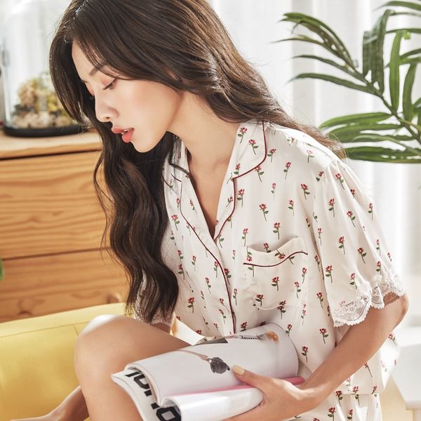 rose ice silk comfortable breathable cute casual thin clothes home clothes home furnishing clothing pajamas women's suit, Blue;red
rose ice silk comfortable breathable cute casual thin clothes home clothes home furnishing clothing pajamas women's suit, Blue;red
