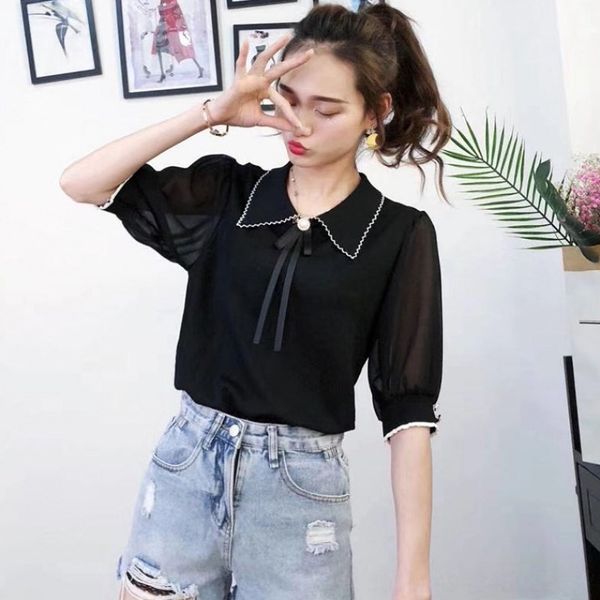 2020 fashionable butterfly collar small air conditioning butterfly fragrance loose air conditioning shirt linen sleeve knitted shirt, White
2020 fashionable butterfly collar small air conditioning butterfly fragrance loose air conditioning shirt linen sleeve knitted shirt, White