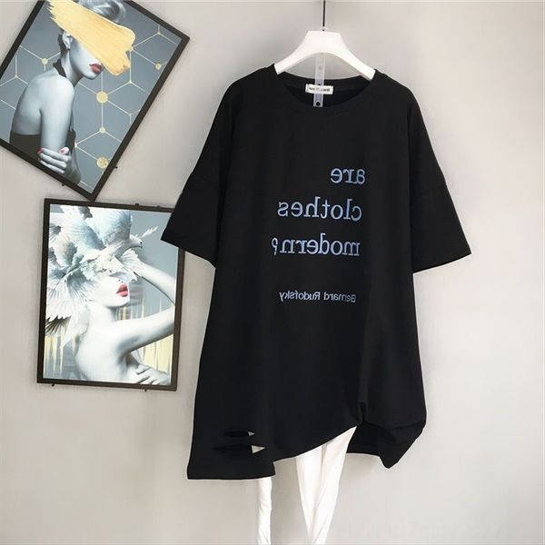 2020 large edition loose short sleeve medium and long t- women's t-shirt shirt ins fashionable letter half sleeve, White
2020 large edition loose short sleeve medium and long t- women's t-shirt shirt ins fashionable letter half sleeve, White