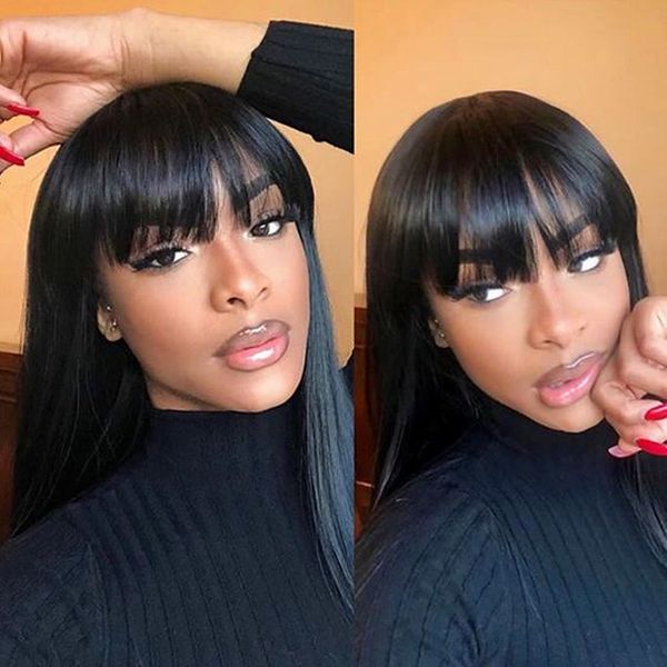 pre plucked straight full lace wig with bangs glueless full lace closure wigs for black women long remy human hair wigs 26 inch
pre plucked straight full lace wig with bangs glueless full lace closure wigs for black women long remy human hair wigs 26 inch