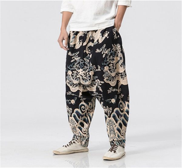 designer dragon printed mens pants fashion chinese styles harem pants loose street hiphop mens long pants, Black
designer dragon printed mens pants fashion chinese styles harem pants loose street hiphop mens long pants, Black