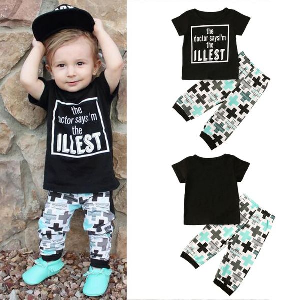 2pcs baby boy clothing set brand summer kids clothes sets t-shirt+pants suit letters printed clothes newborn sport suits new, White
2pcs baby boy clothing set brand summer kids clothes sets t-shirt+pants suit letters printed clothes newborn sport suits new, White