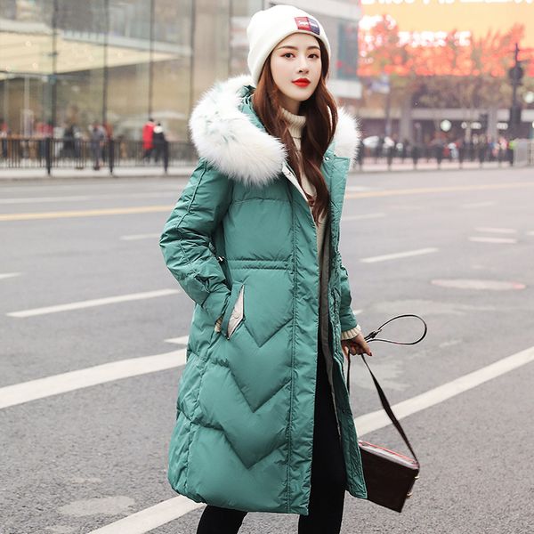 women winter down jacket women 2019 white duck down coats warm thick hooded parka for female large real fur collar snow wear, Black
women winter down jacket women 2019 white duck down coats warm thick hooded parka for female large real fur collar snow wear, Black