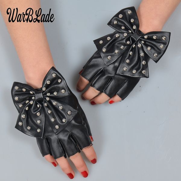 warblade fashion fingerless gloves women' pu leather gloves ladies luvas dancing party show big bow rivet half finger mittens, Blue;gray
warblade fashion fingerless gloves women' pu leather gloves ladies luvas dancing party show big bow rivet half finger mittens, Blue;gray