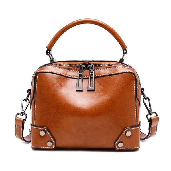 women's 2020 new style oil wax stitching leather bags european american style versatile leather portable shoulder/crossbody bag
women's 2020 new style oil wax stitching leather bags european american style versatile leather portable shoulder/crossbody bag
