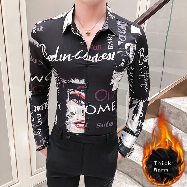 fashion 2019 men floral shirt winter warm long sleeve casual shirts for men slim fit all match streetwear thick blouse 3xl, White;black
fashion 2019 men floral shirt winter warm long sleeve casual shirts for men slim fit all match streetwear thick blouse 3xl, White;black