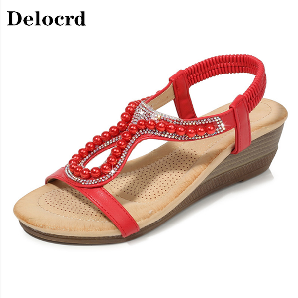 36-42large size sandals summer women's wedge sandals diamond beads fashion women's simple casual wild shoes, Black
36-42large size sandals summer women's wedge sandals diamond beads fashion women's simple casual wild shoes, Black
