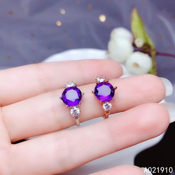 kjjeaxcmy boutique jewelry 925 sterling silver inlaid amethyst gemstone ladies ring beauty, Golden;silver
kjjeaxcmy boutique jewelry 925 sterling silver inlaid amethyst gemstone ladies ring beauty, Golden;silver
