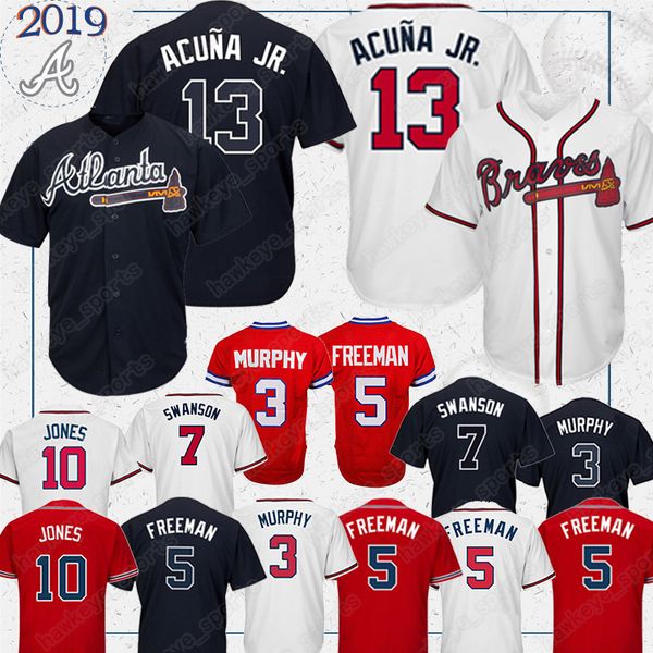 Atlanta jerseys Braves 13 Ronald Acuna Jr. 44 Hank Aaron 10 Chipper Jones 5 Freddie Freeman 3 Dale Murphy baseball shirt
Atlanta jerseys Braves 13 Ronald Acuna Jr. 44 Hank Aaron 10 Chipper Jones 5 Freddie Freeman 3 Dale Murphy baseball shirt
