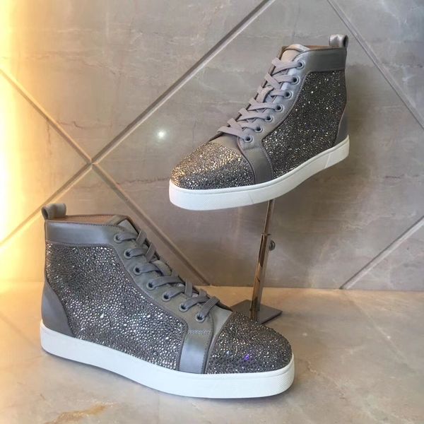 spices & strass high junior red bottom sneakers classic fashion men and women casual flat,rhinestones trainer, Black
spices & strass high junior red bottom sneakers classic fashion men and women casual flat,rhinestones trainer, Black