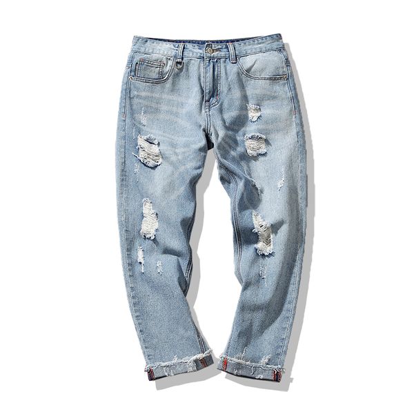 hip hop streetwear harem jeans pants men loose joggers denim casual sweatpants casual skinny straight elasticity pants, Blue
hip hop streetwear harem jeans pants men loose joggers denim casual sweatpants casual skinny straight elasticity pants, Blue