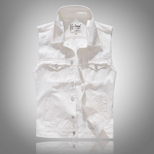 fashion streetwear men vest white color casual sleeveless punk coats spring autumn designer hip hop denim vest men size m-5xl, Black;white
fashion streetwear men vest white color casual sleeveless punk coats spring autumn designer hip hop denim vest men size m-5xl, Black;white