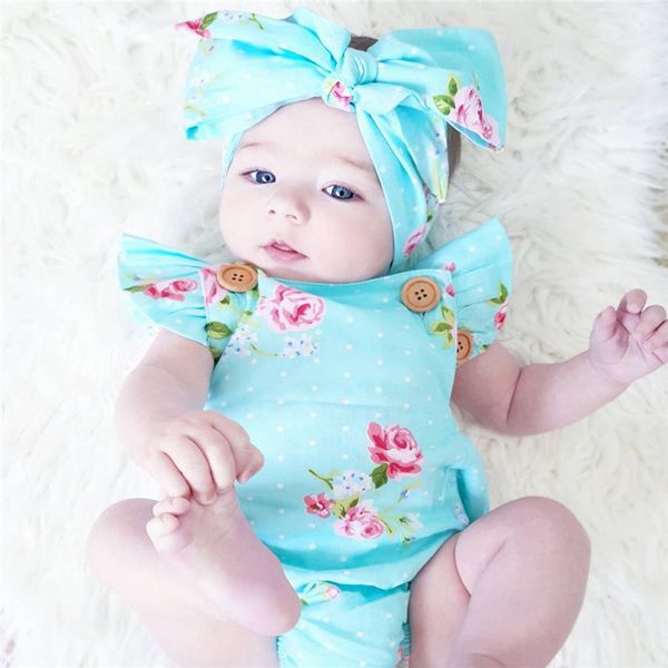 2016 fashion floral newborn baby kids girls bodysuit cotton backless sleeveless sunsuit clothes headband 2pc set, White
2016 fashion floral newborn baby kids girls bodysuit cotton backless sleeveless sunsuit clothes headband 2pc set, White