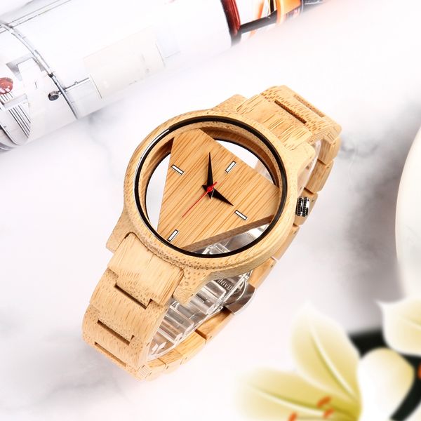 unique inverted geometric triangle wood watch men women creative hollow dial full wooden quartz wristwatch reloj de madera 2020, Slivery;brown
unique inverted geometric triangle wood watch men women creative hollow dial full wooden quartz wristwatch reloj de madera 2020, Slivery;brown
