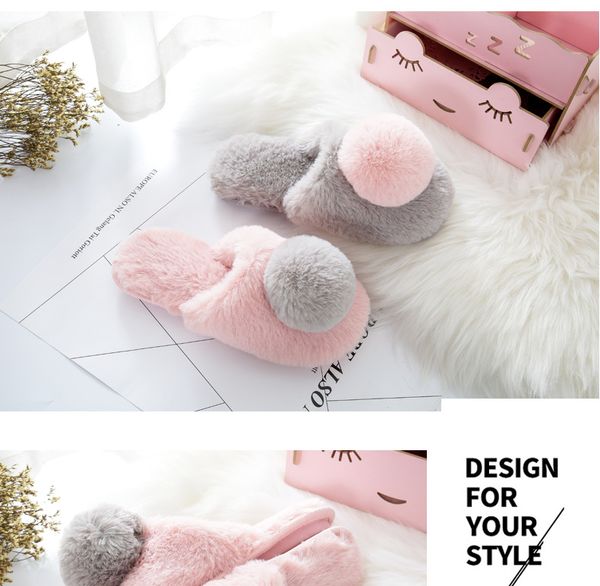 new home slippers in autumn and winter, Black
new home slippers in autumn and winter, Black