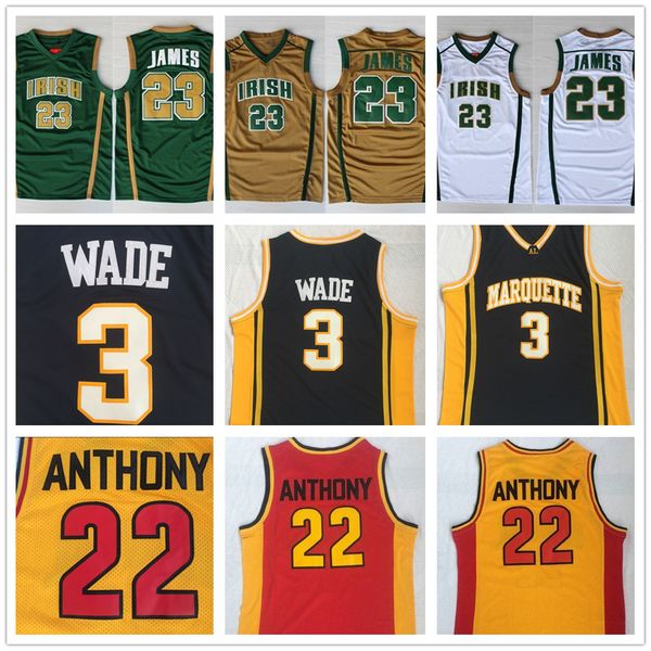 mens st.vincent mary high school irish #23 lebron james jerseys 3 dw wade #22 carmelo anthony college basketball shirt stitched, Black;red
mens st.vincent mary high school irish #23 lebron james jerseys 3 dw wade #22 carmelo anthony college basketball shirt stitched, Black;red