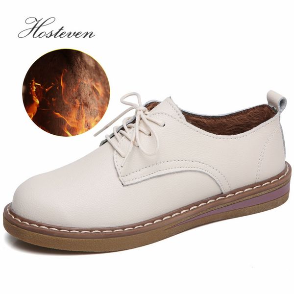 hosteven women shoes oxford casual flats sneakers moccasins genuine leather plush mother girls fashion warm winter shoes, Black 
hosteven women shoes oxford casual flats sneakers moccasins genuine leather plush mother girls fashion warm winter shoes, Black