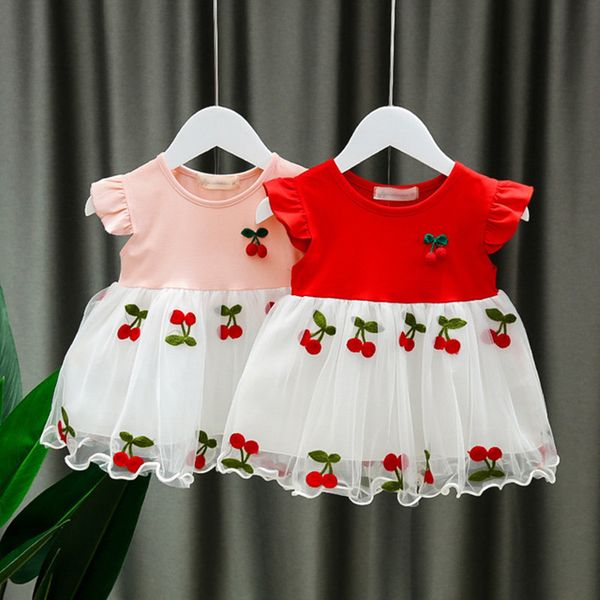 baby girls dress 2020 new summer cotton cherry embroidery dresses newborn mesh tutu dresses infant princess party clothes 0-2y, Red;yellow
baby girls dress 2020 new summer cotton cherry embroidery dresses newborn mesh tutu dresses infant princess party clothes 0-2y, Red;yellow