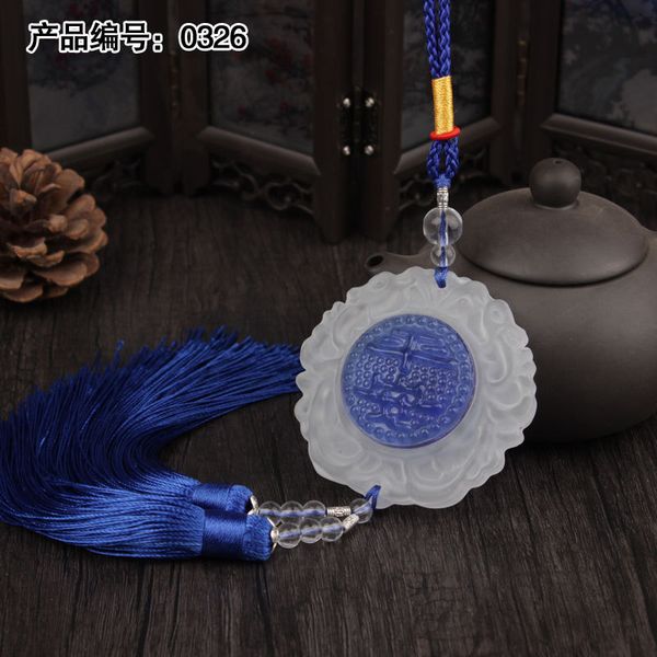 new style crystal ping an fu car accessories car mounted pendant creative hanging gift customization logo
new style crystal ping an fu car accessories car mounted pendant creative hanging gift customization logo