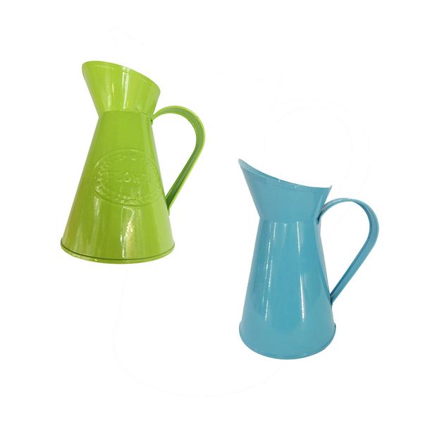 2pcs wrought iron shabby chic metal jug vase pitcher flower holder for home wedding decoration
2pcs wrought iron shabby chic metal jug vase pitcher flower holder for home wedding decoration