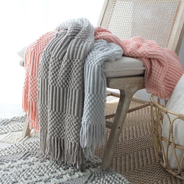 new fashion pink grey knitted blanket super soft bed blanket on the bed / sofa cover 127*170cm bubble
new fashion pink grey knitted blanket super soft bed blanket on the bed / sofa cover 127*170cm bubble