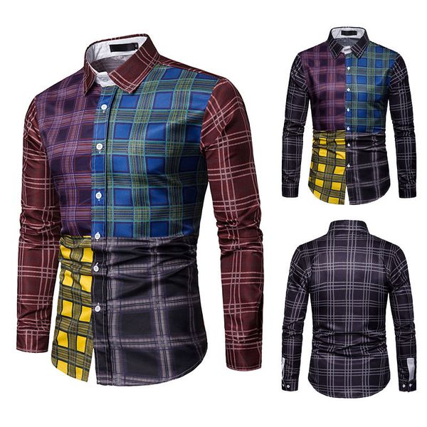 olome 2019 popular men plaid cotton shirt men's spring autumn dress shirts long sleeve business shirts slim fit c456p45 brand, White;black
olome 2019 popular men plaid cotton shirt men's spring autumn dress shirts long sleeve business shirts slim fit c456p45 brand, White;black