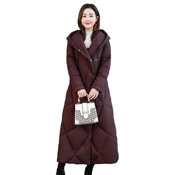 2019 winter down coat women parka female hooded slim long duck down padded jacket parka women's clothing, Black
2019 winter down coat women parka female hooded slim long duck down padded jacket parka women's clothing, Black
