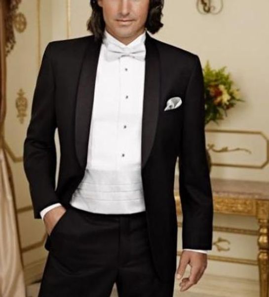 black shawl collar fashion men suits tailor-made terno masculino one button (jacket+pant+bowtie) formal slimtuxedos, White;black
black shawl collar fashion men suits tailor-made terno masculino one button (jacket+pant+bowtie) formal slimtuxedos, White;black