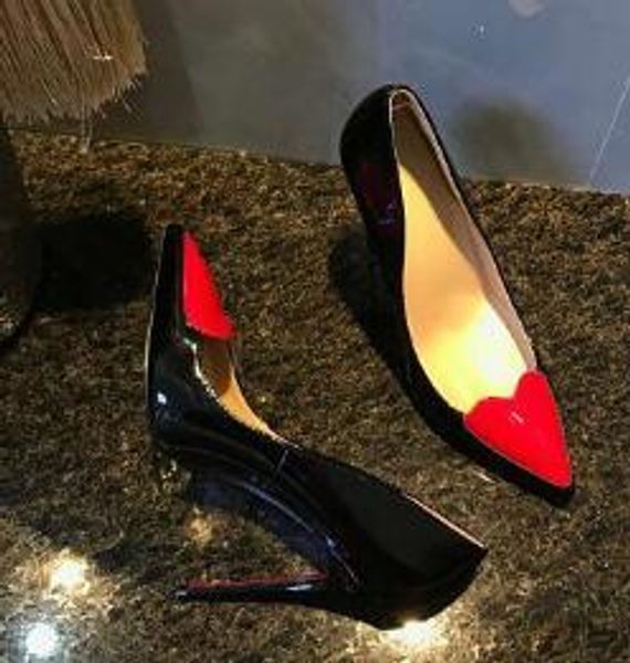 fashionable and luxurious lady's red-soled high heels, patent leather party wedding shoes original box, Black
fashionable and luxurious lady's red-soled high heels, patent leather party wedding shoes original box, Black