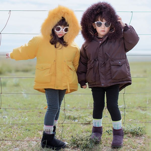 2019 winter clothes children's white duck boys' baby hooded down jacket down jacket midi large fur collar, Blue;gray
2019 winter clothes children's white duck boys' baby hooded down jacket down jacket midi large fur collar, Blue;gray
