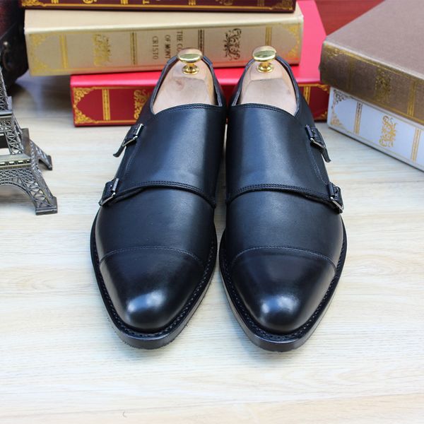 goodyear handmade men cow leather business custom-made shoes calfskin sole custom, Black
goodyear handmade men cow leather business custom-made shoes calfskin sole custom, Black