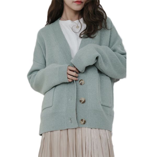 2019 spring ladies v-neck cardigan sweater women's long sleeve jumper coat female vintage loose knitted trench windbreaker a120, White
2019 spring ladies v-neck cardigan sweater women's long sleeve jumper coat female vintage loose knitted trench windbreaker a120, White