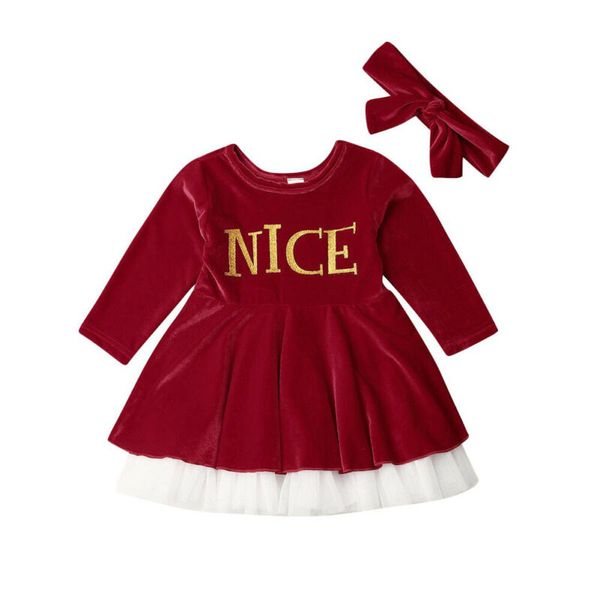 2pcs kids baby girls christmas xmas clothes autumn long sleeve letter printed velvet princess tutu party dress, Red;yellow
2pcs kids baby girls christmas xmas clothes autumn long sleeve letter printed velvet princess tutu party dress, Red;yellow